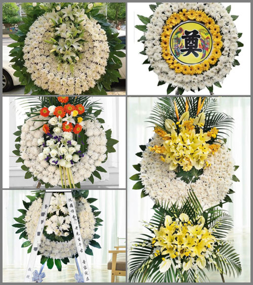 广东江门市开平市马冈镇牛山村花圈速递
